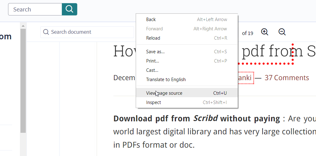 Download Pdf Files From Scribd Wihtout Download Optionb